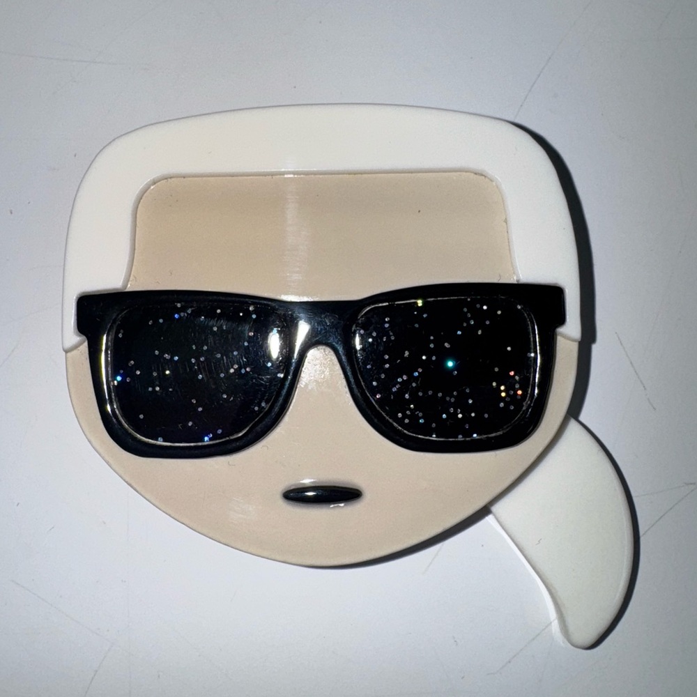 Karl Lagerfeld folding magnifying mirror. Rare